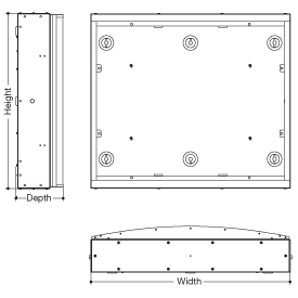 Extension Boxes Line Drawing