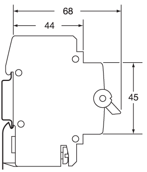 Dimensions - SPSN for MCBs