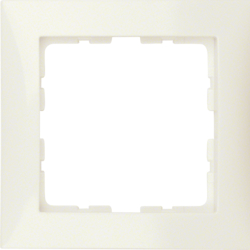 10118982 Frame 1gang,  S.1, white glossy