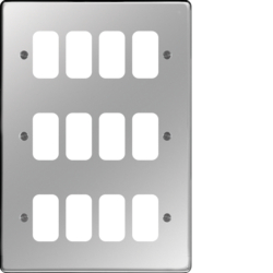 WRGP12PS Grid Front Plate 3 X 4 Polished Steel