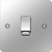 WFDP84PSW 20A DP SWITCH POLISHED STEEL WHITE