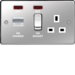 WRCC50NPSW 45A Cooker Control Unit Polished Steel White Insert